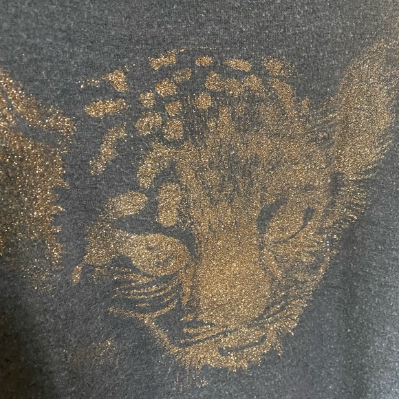 Wildfox Glittered 🐆 Graphic Sweatshirt - Picture 3 of 7